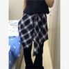 Versatile Retro Plaid Waist Wrap for Street Dance and JK Style
