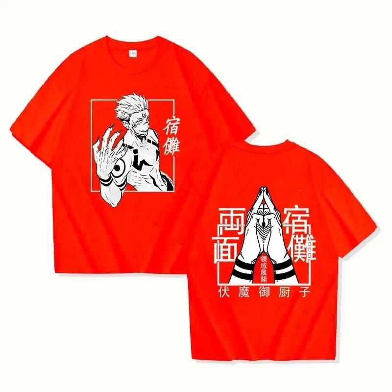Unisex Women Tee 100% Cotton Anime Printed T-shirt Unisex Casual Loose Cool Y2k T-shirt Unisex