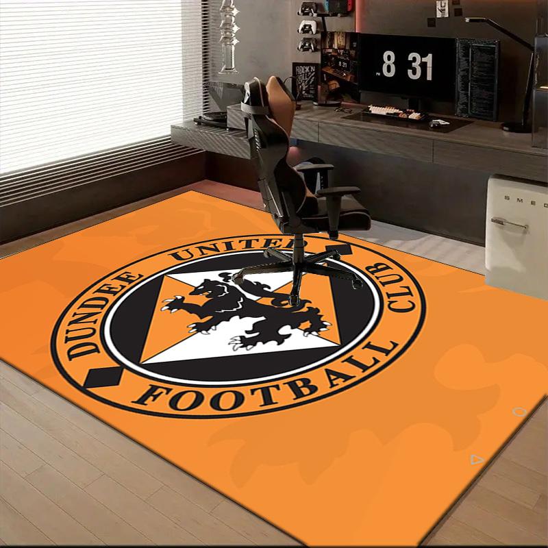 Tappeto Ufficio con Stemma Dundee United, Cuscino per Sedia, Tappeto per Ingresso, Tappeti per Soggiorno, Camera da Letto, Regali di Natale