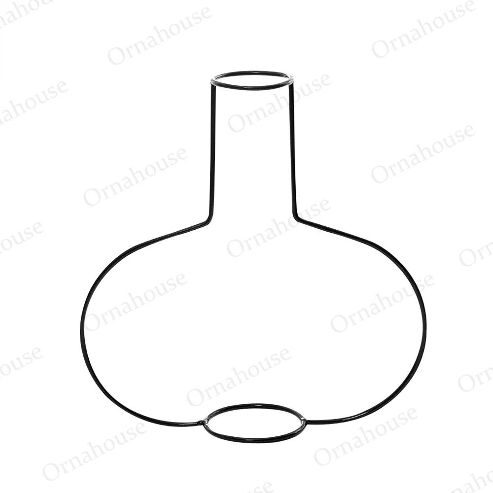 

Металлический кронштейн для дома в скандинавском стиле. Креативные безфлаксерные украшения. Винтажные вазы из железной проволоки. Композиции из сухих и свежих цветов. Изделия из железа.