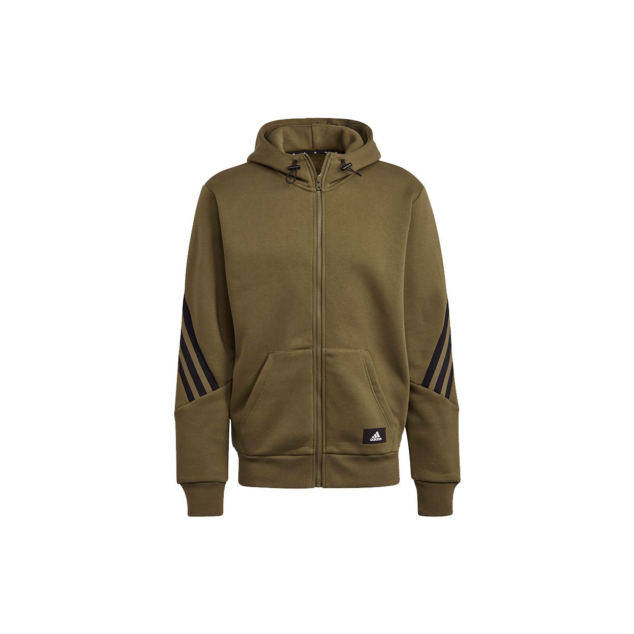 

Adidas Sport Full Zip Hooded Jacket Мужская верхняя одежда Оливковый H44177
