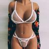 Erotic Underwear Sexy Bra Set Women Eyelashes Breathable Sexy Outfits Transparent Lingerie Sexy Costumes
