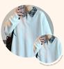 Men's Retro Color Block Plaid Long Sleeve Polo Collar Hoodie