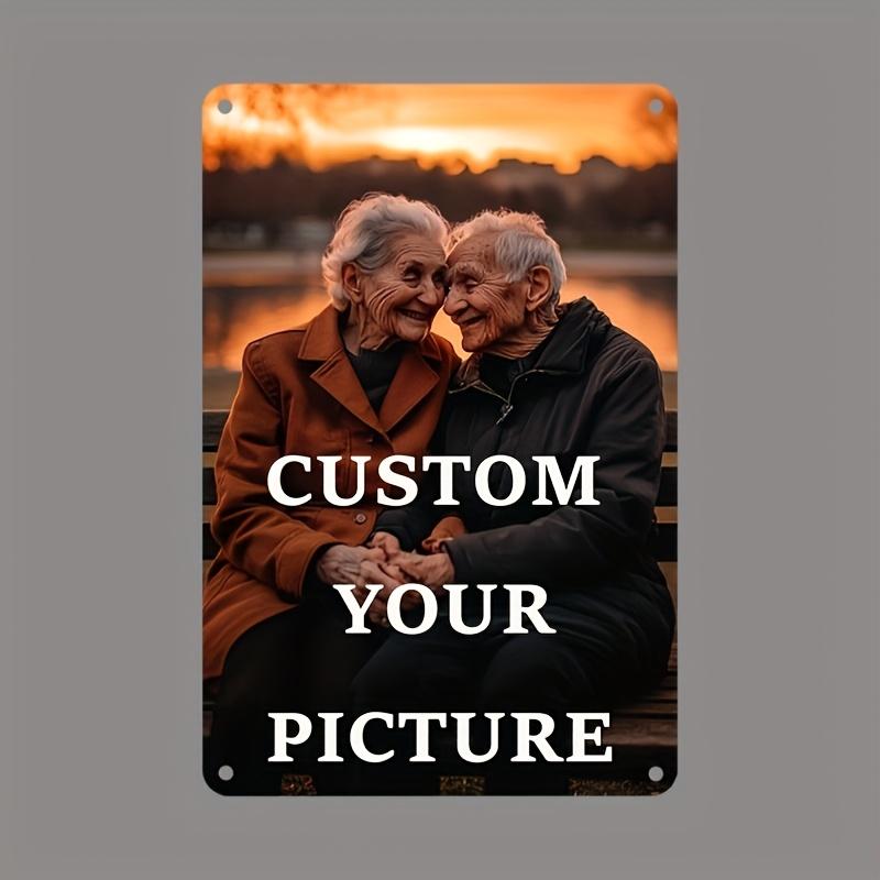 pc Custom Photo Iron Sign Vintage Wall Decor for Home Bar Caf Office MultiSize Personalized with Your Own Picture 20x30cm(7.8x11.8inch)