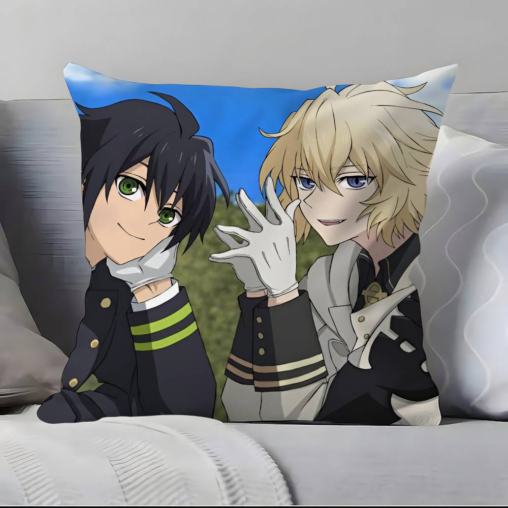 S-S-Seraph Of The E-End Anime Pillow Case Pillowcase Soft Skin Friendly & Comfortable With A Hidden Zipper