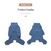 Winter Dog Clothes Pajamas for Small Dogs Soft Velvet Warm Dog Jumpsuit with Long Sleeves Windproof High Neck Puppy Undershirt