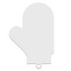 Glove Bauble White MDF Pendant Christmas Tree Ornament Decoration for Children