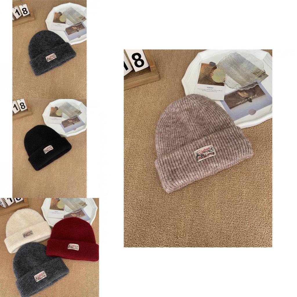 Cotton Knitted Beanie Hat For Women With Warm Coverage For Winter Outdoor Activities