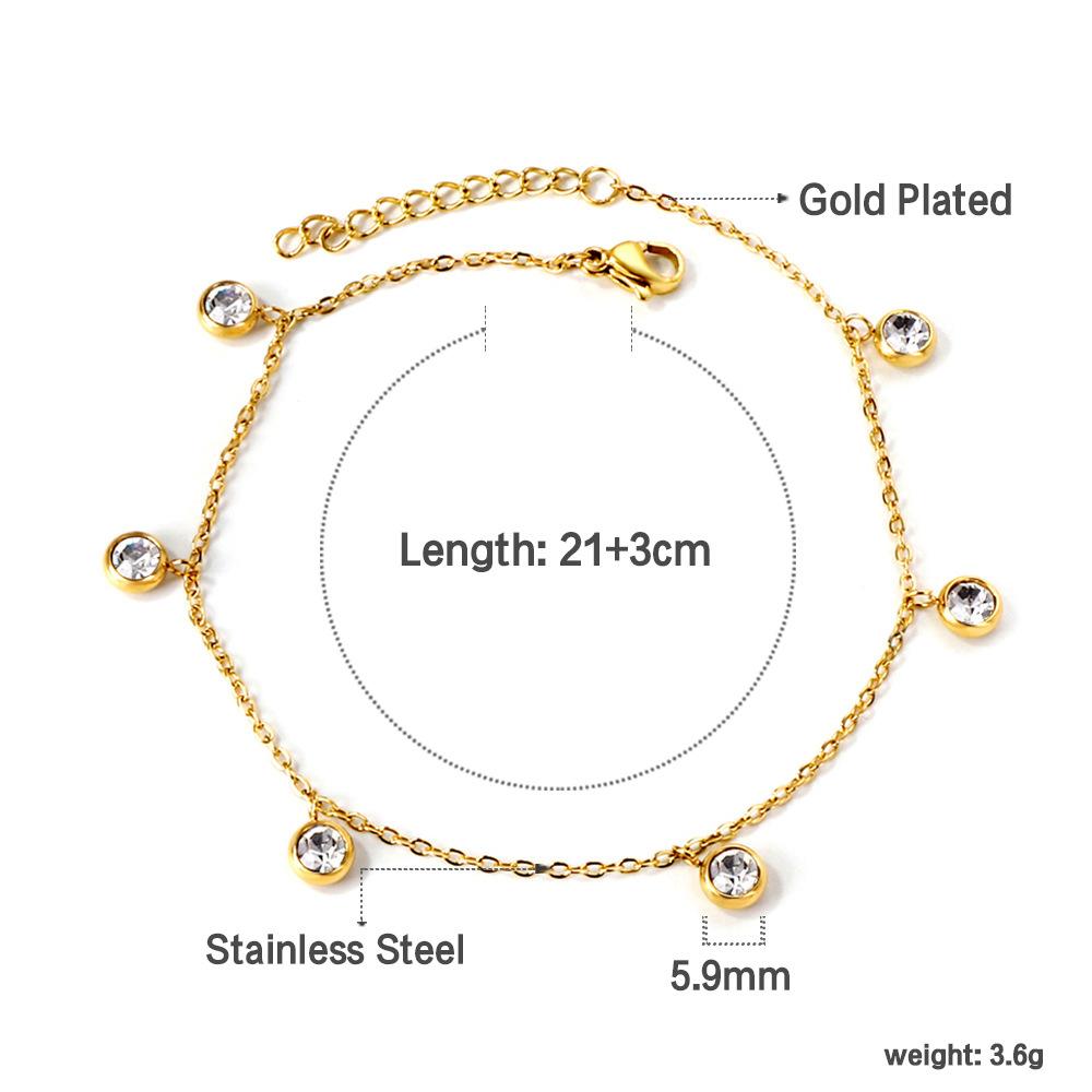 

Fashionable Cross Ankle Bracelet Fade Resistant Minimalist Elegant Women Foot Jewelry