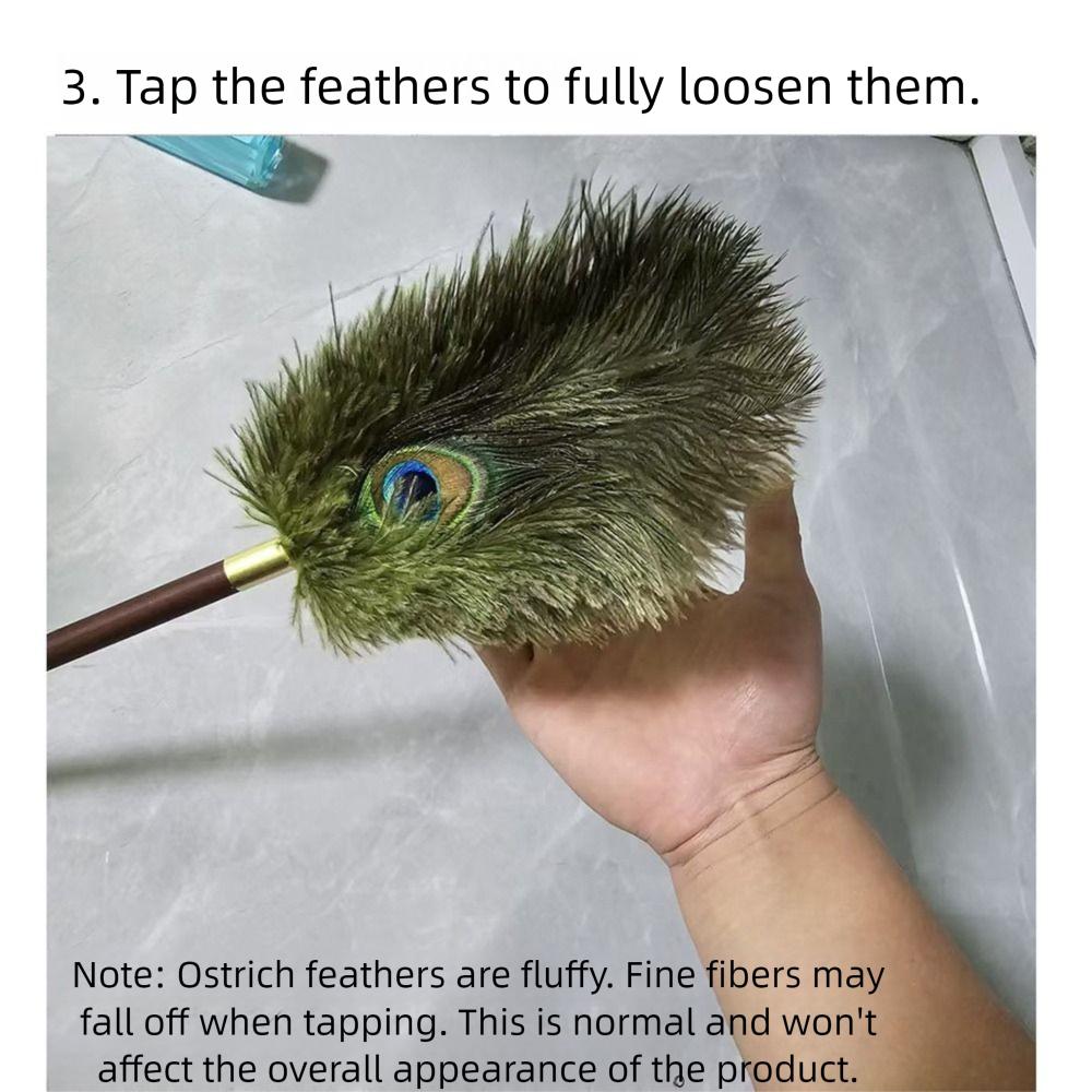 Soft Dust Removal Duster Anti-static Fur Cleaning Tools Durable Feather Cleaning Brush Vase Decor