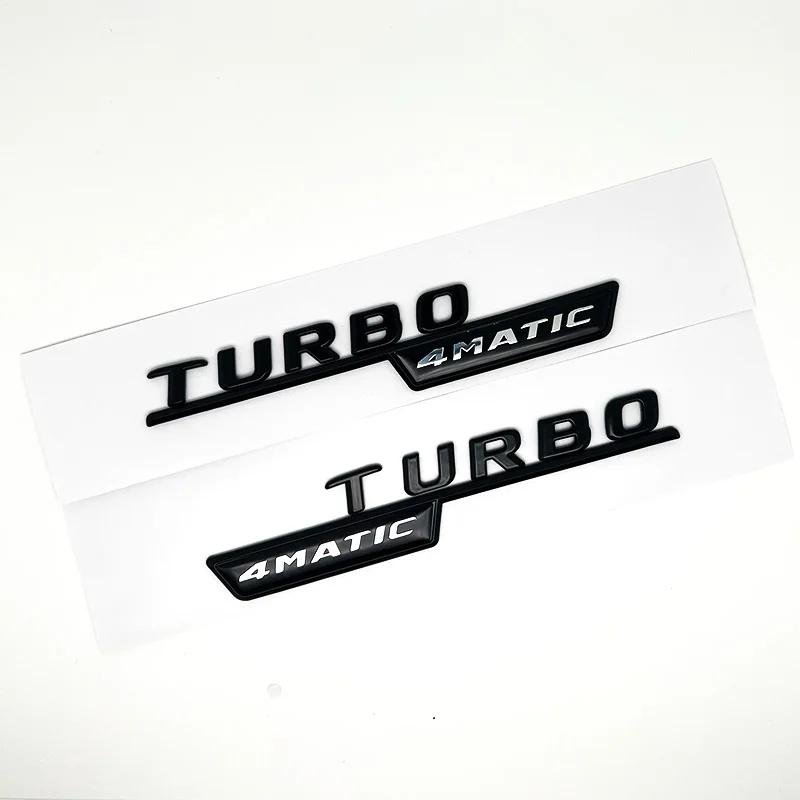 3D ABS Black  GLB35 Letters Turbo 4matic Emblem AMG Badge Car Rear Star Sticker For Mercedes Benz GLB35 X247 Accessories