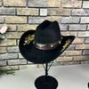 Popular European and American Classic Suede Western Cowboy Hat Men's and Women's Big Brim Embroidered Outdoor Sun Hat