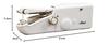 Save Industry Electric Handheld Sewing Machine, Small, Battery Operated, White, Amiga SV-1655