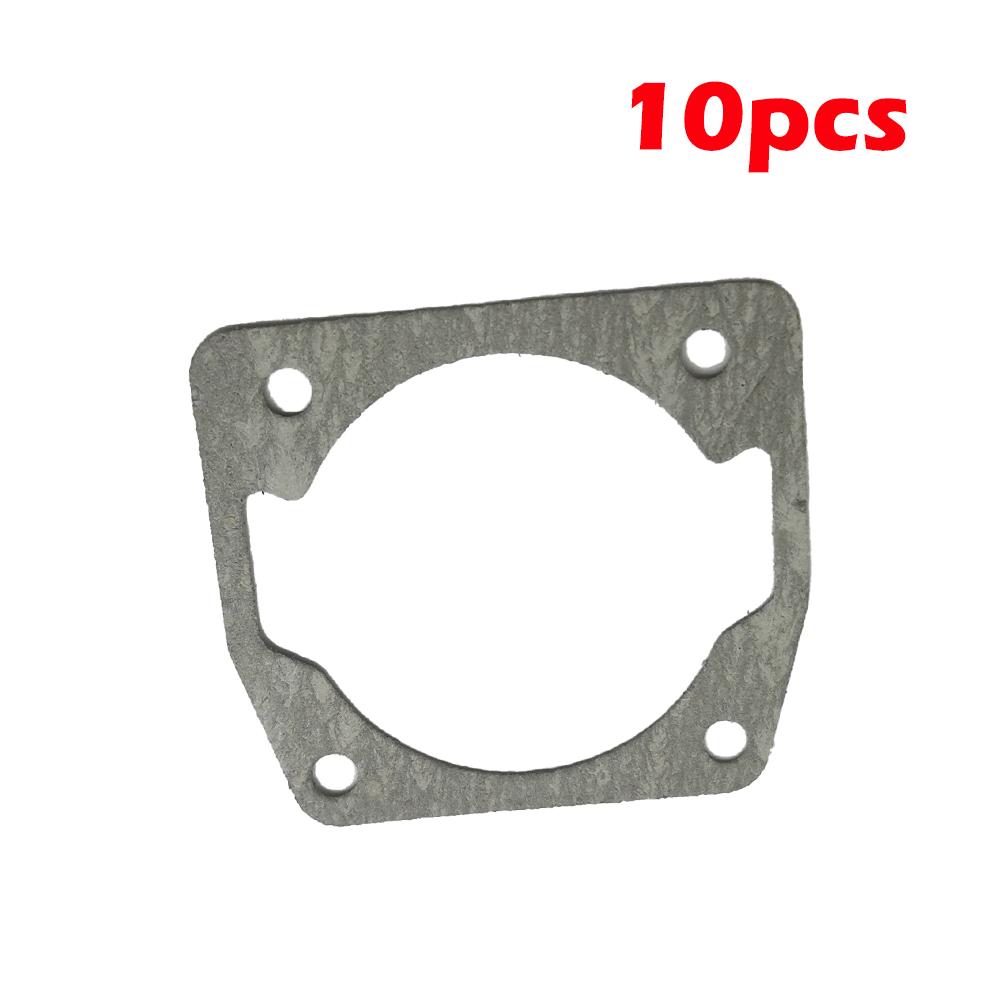 10pcs/lot Chainsaw Cylinder Gasket Carburetor Crankcase Muffler Gasket for 45 52 45cc 52cc 58cc 4500 5200 5800 Grass Trimmer