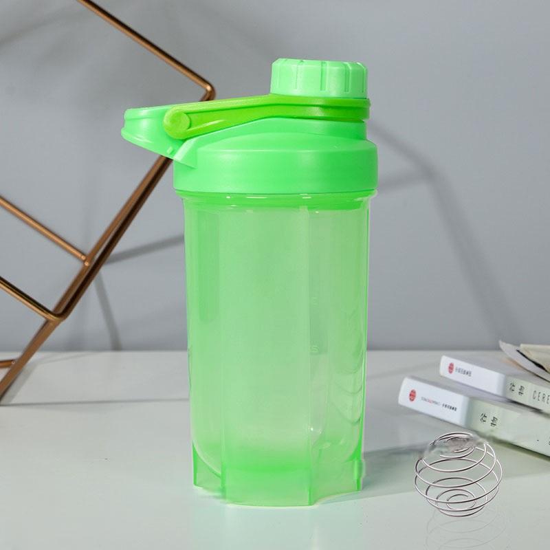 500ML Outdoor Sports Lightweight Handle Fitness Quick Leakproof Customized Logo Shaker Bottle