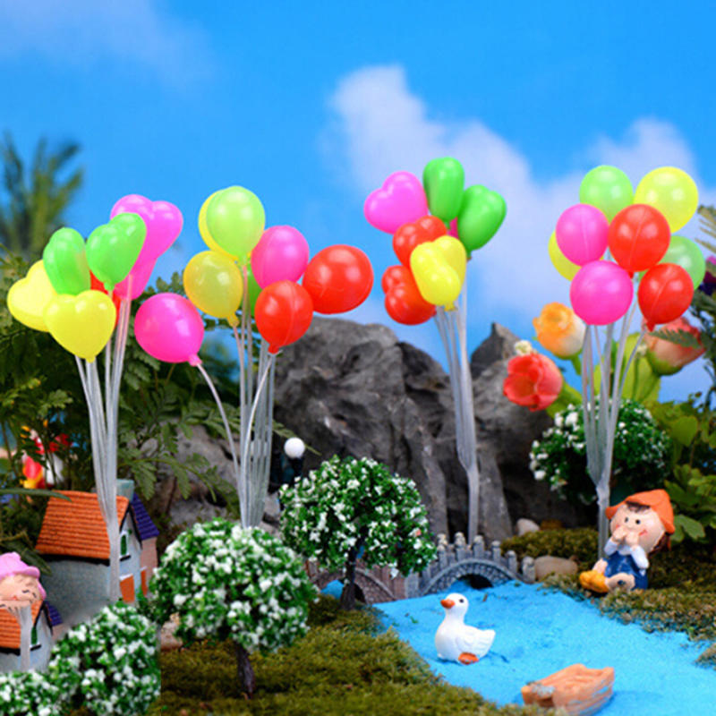 Miniature Fairy Garden Mini Balloon Dollhouse Craft Plant Pot Ornament Decor Toy