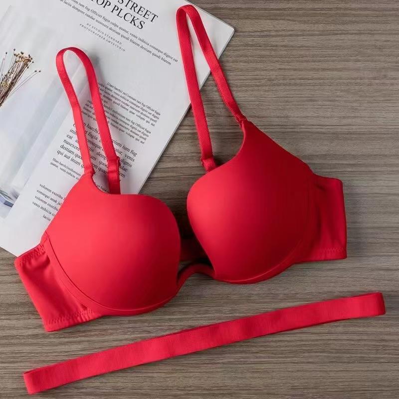 Invisible Open Back Deep V Push-Up Seamless Halter Bra for Wedding and Evening Gowns