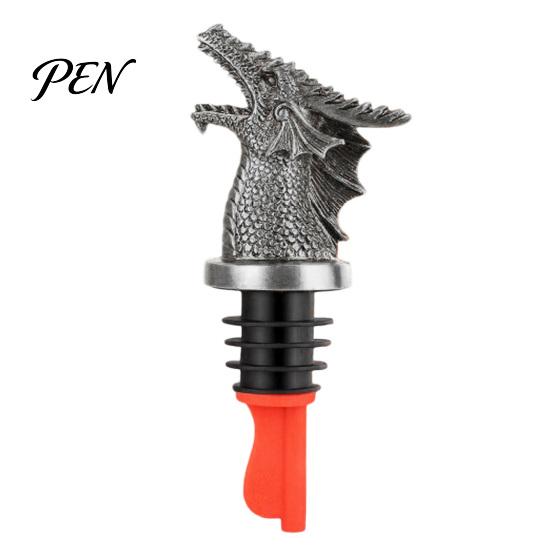 Unique Gifts for Wine Enthusiasts Dragon Head Pourer And Stopper, Resin Spout Liquor Animal Shape Aerator Bottles, Reusable Preservation Sealer