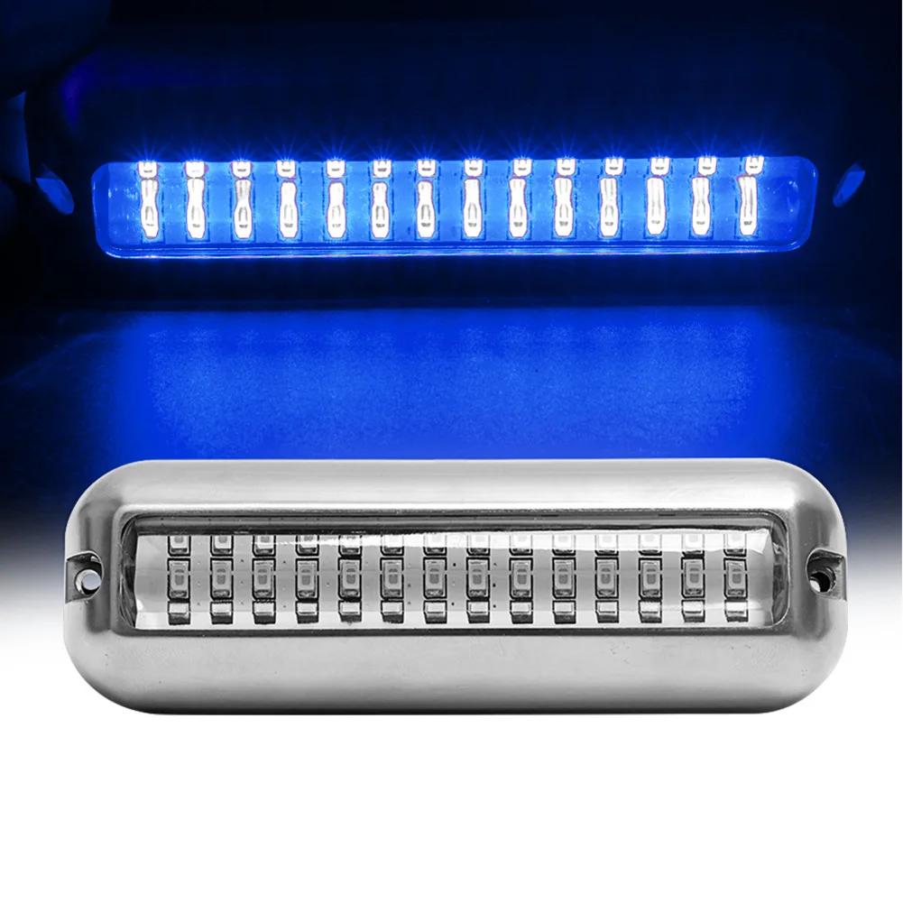 42 LED Wodoodporne Morskie Łodziowe Światło LED Stal Nierdzewna Podwodne Pontonowe Lampa Rufowa Jacht Kabina Pokład Tylne Światła Akcesoria