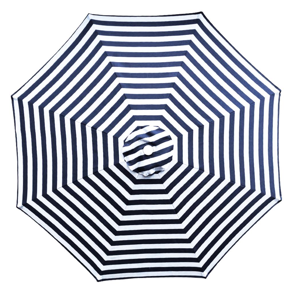 Outdoor Patio Umbrella Replacement Canopy 9ft Universal Market Parasol Cover, UV-Resistant, Fade-Resistant, Durable Polyester Fabric, Khaki Color