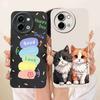 For Vivo Y38 5G Case Cartoon Cat Sunflower Silicone Back Cover For Vivo Y38 Y 38 5G Shockproof Phone Cases Bumper