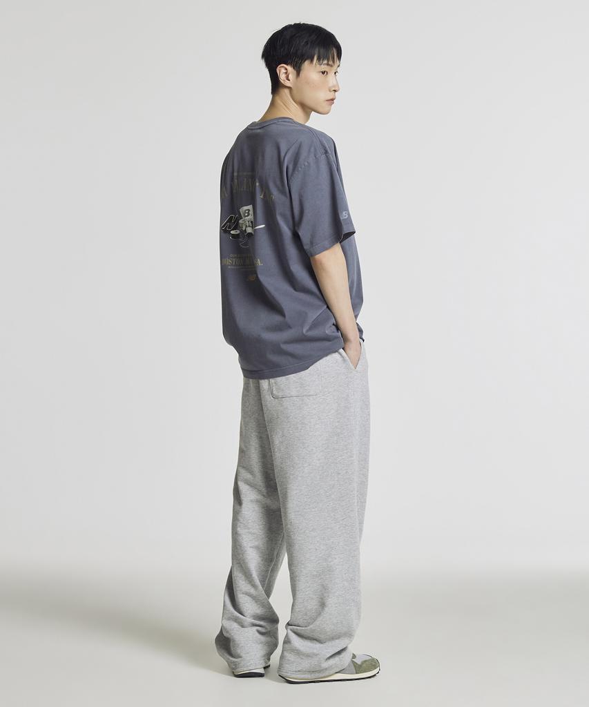 Nyuballanseu Nbmlg21433 / Uni Essential Summer Lightweight One-Pleat Wide Pants (Gray)