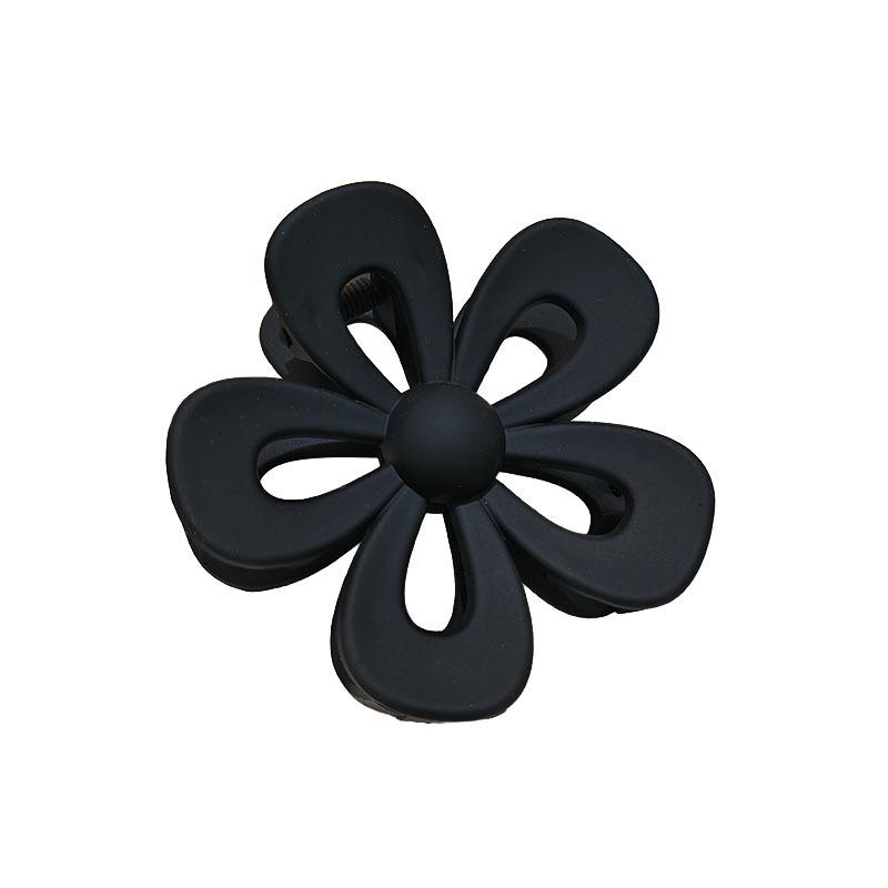 7cm Frosted Flower Claw Hair Clip - Five-Petal Candy Color Updo Accessory