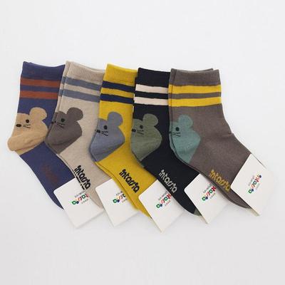 5 Pairs of Kids Mouse Socks