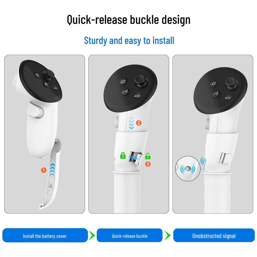 2-Section VR Lightsaber Golf Accessories for MetaQuest 3/Quest 3 Controllers