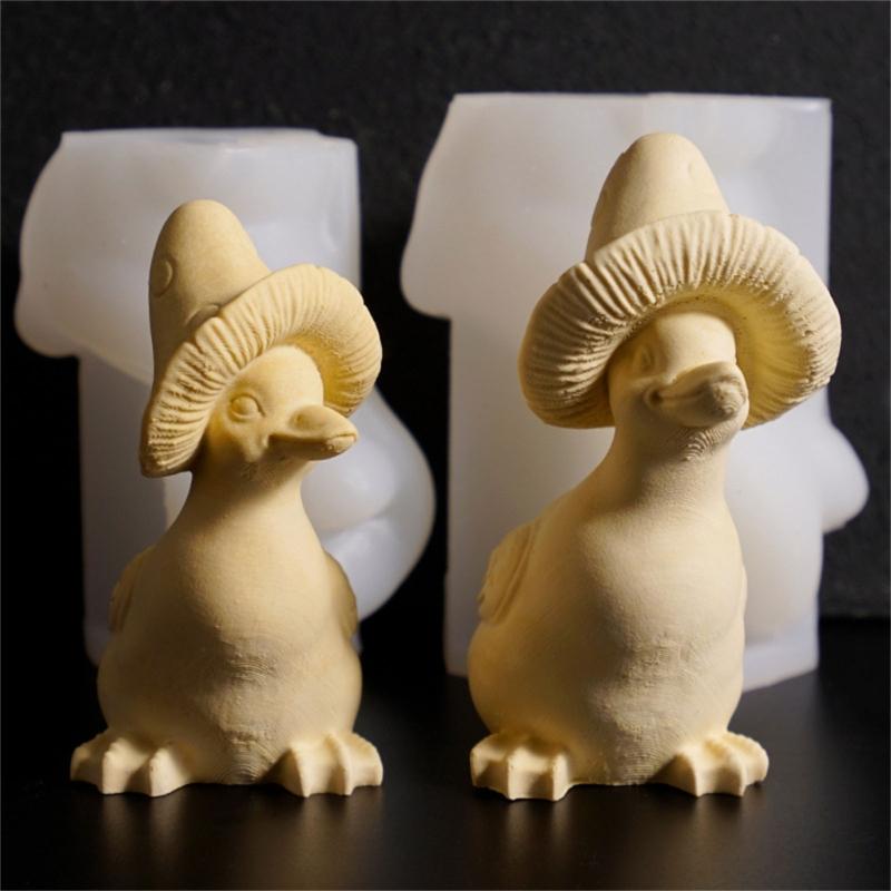 Mushroom Duck Silicone Molds Easy Demold Multipurpose Silicone Mould for Epoxy Resin Candle Soap Chocolate Baking Tool