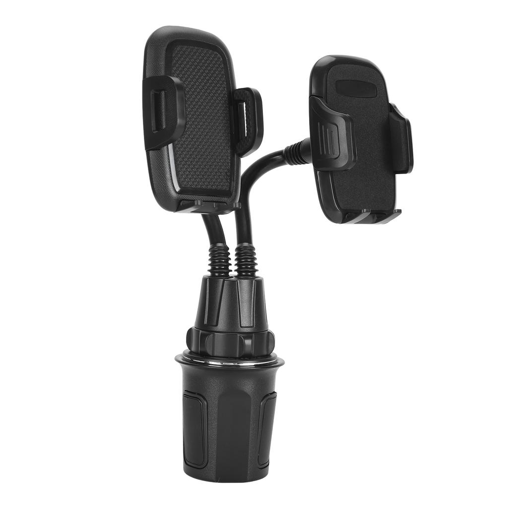 Duální držák na telefon do držáku na nápoje v autě Držák na telefon do držáku na nápoje Otočný o 360 stupňů Držák na telefon do auta Husí krk pro chytré telefony