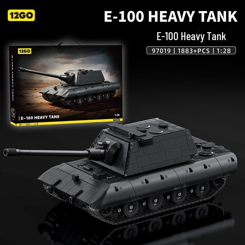 Tiger 97001 Heavy Tank Military Model Building Kit with Minifigures