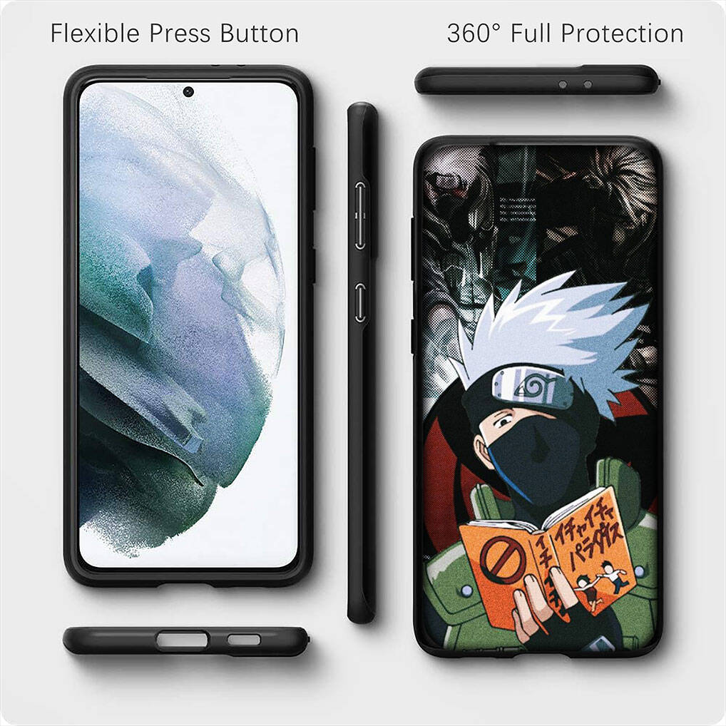 for Samsung Galaxy S25 S24 S23 iPhone 17 16 15 Xiaomi Redmi Note 14 13 12 11 Plus Pro Max XR A37 A57 Phone Case Naruto Anime Kakashi OPPO Huawei Cover