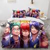 Nová anime posteľná súprava My Hero Academy Anime postavy Prikrývka 3D Kreslená Polyesterová Prikrývka Queen King Size Deti Chlapci