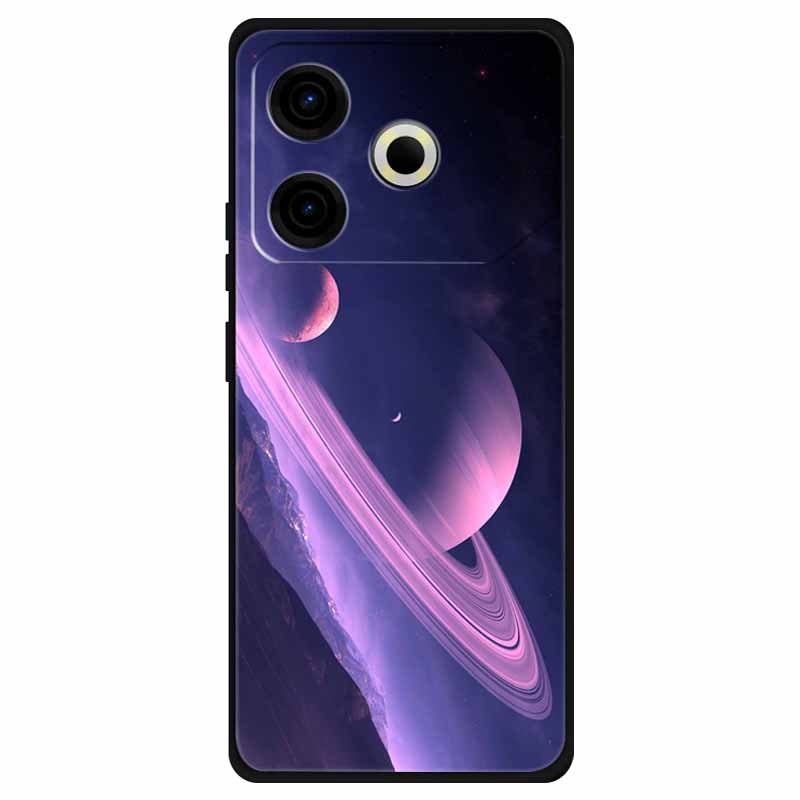 For Tecno Pova 6 Neo Case Silicone Soft Flower Space Fashion Cover For Tecno Phantom X2 Pro Cases Landscape Paint Covers Cute