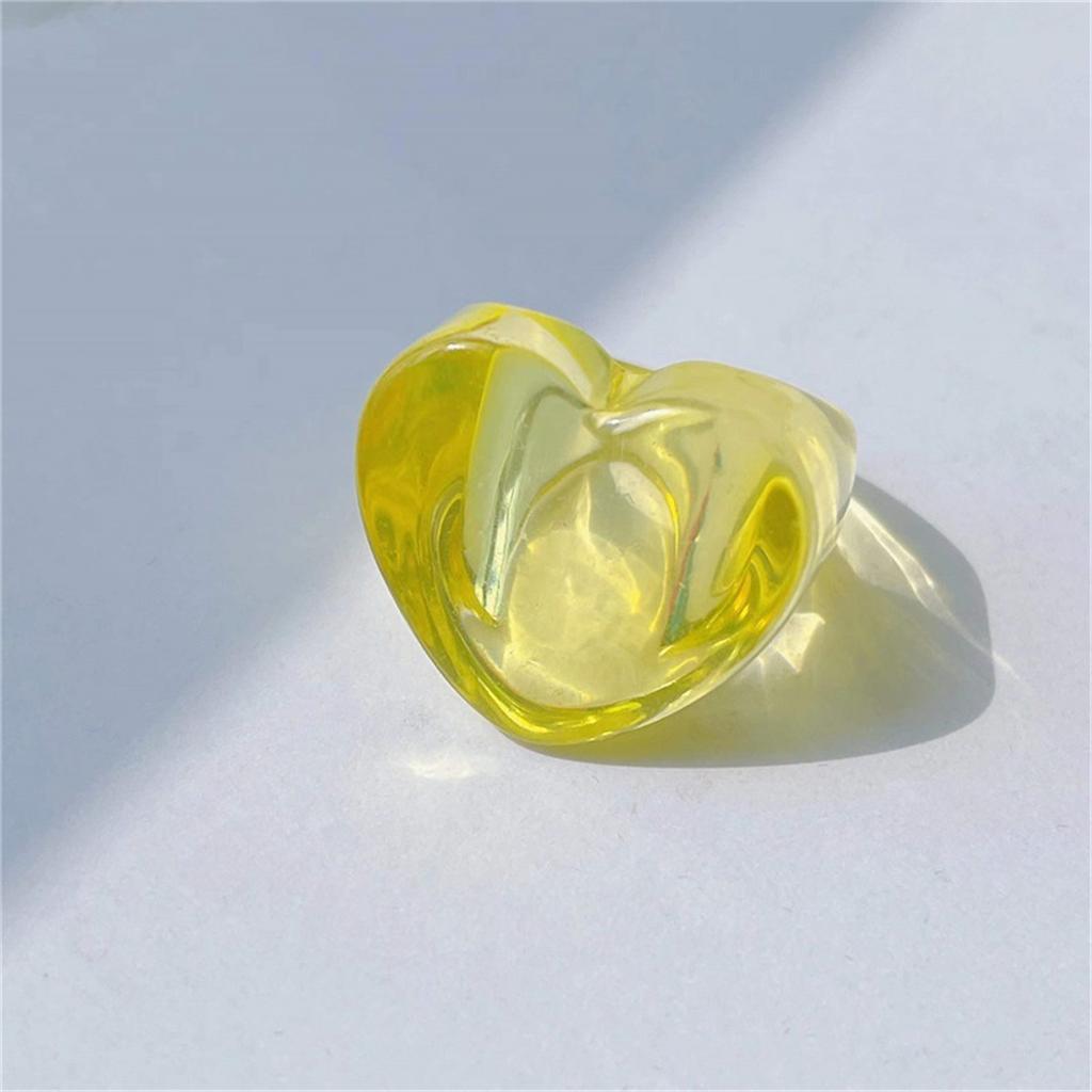 Nuovi Anelli Papa Colorati Inlaid Gemme Resina Acrilica Fatti a Mano Personalità Amorevoli Stile Y2k per Donne Ragazze Gioielli da Festa Anelli Regalo