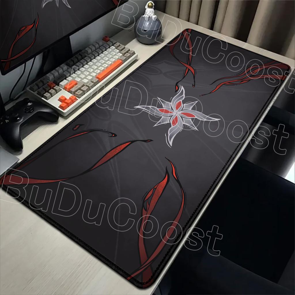New Cool Wallpaper Genshin Impact Arlecchino Mousepad PC Laptop Gaming Accessories Mousepad Desk Mat Computer Gamer Keyboard Rug