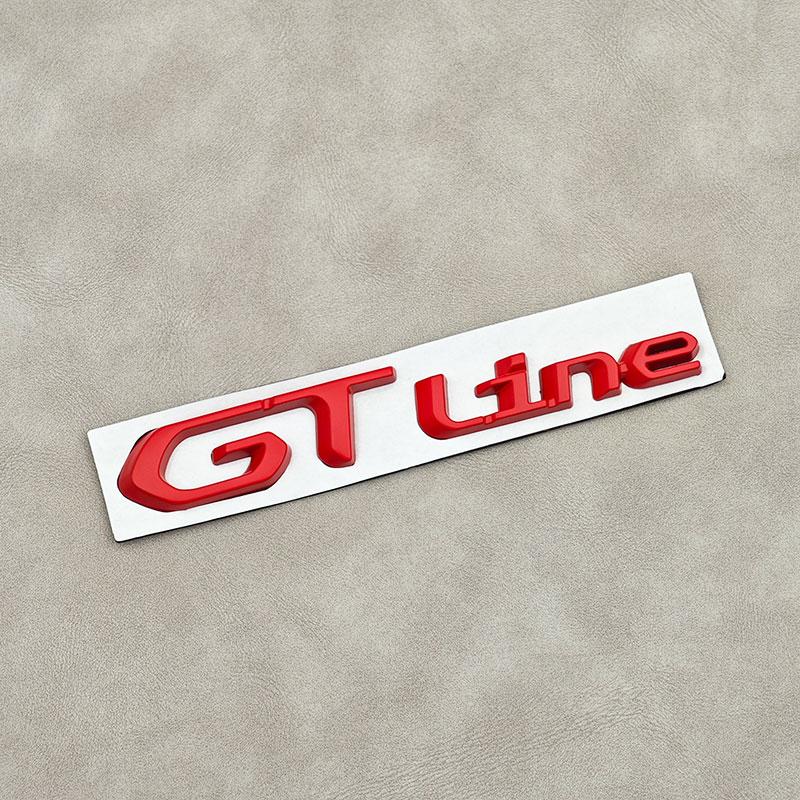 3D Metal GT Logo GT Line Badge Car Rear Trunk Sticker Emblem For Peugeot 308 407 106 205 206 208 108 406 408 306 Accessories