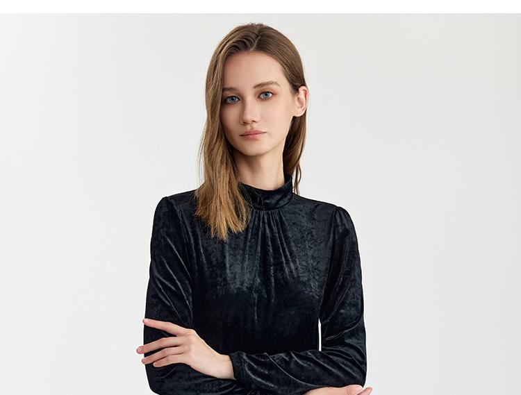 Black Velvet Dress for Women