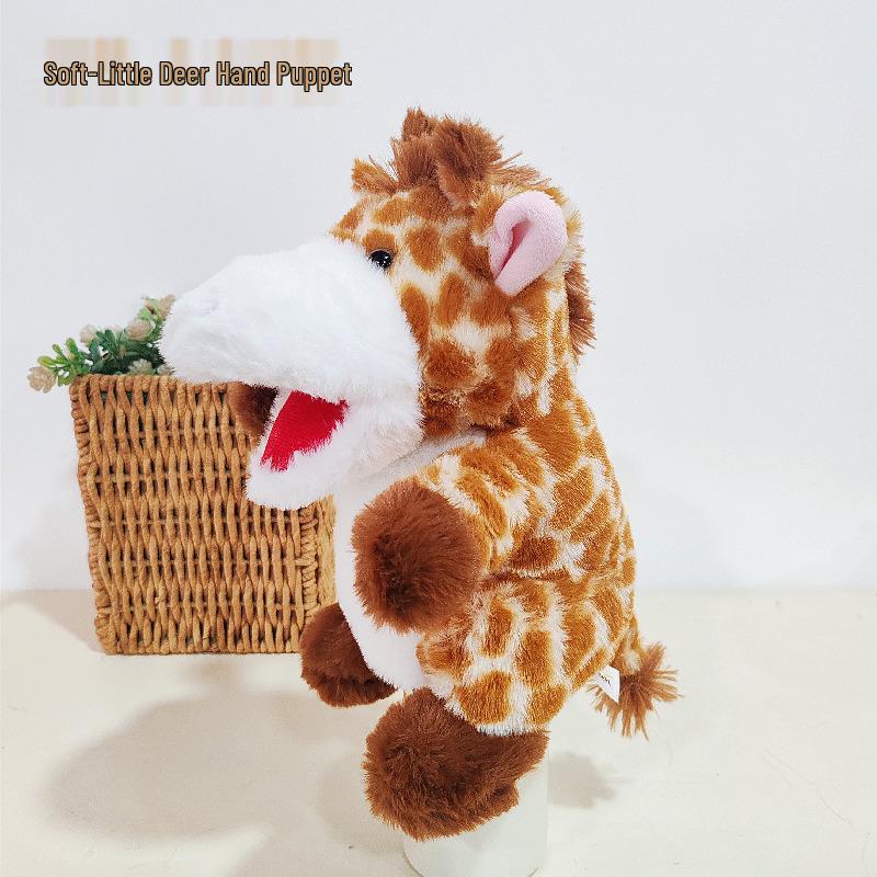 Cartoon Animal Hand Puppet Plush Doll for Kids' Interactive Play