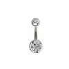 Glamorous Stainless Steel Belly Rings with Rhinestones for a Dazzling Summer Look