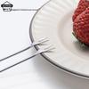 Xiaohongshu Japanese Style Mini Fruit Fork with Beech Wood Handle and Stainless Steel