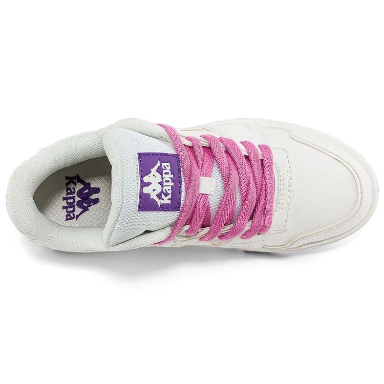 Kappa Non-Slip Wear-Resistant Low-Top Skate Shoes Women sneaker White Purple K0C85CS31-012
