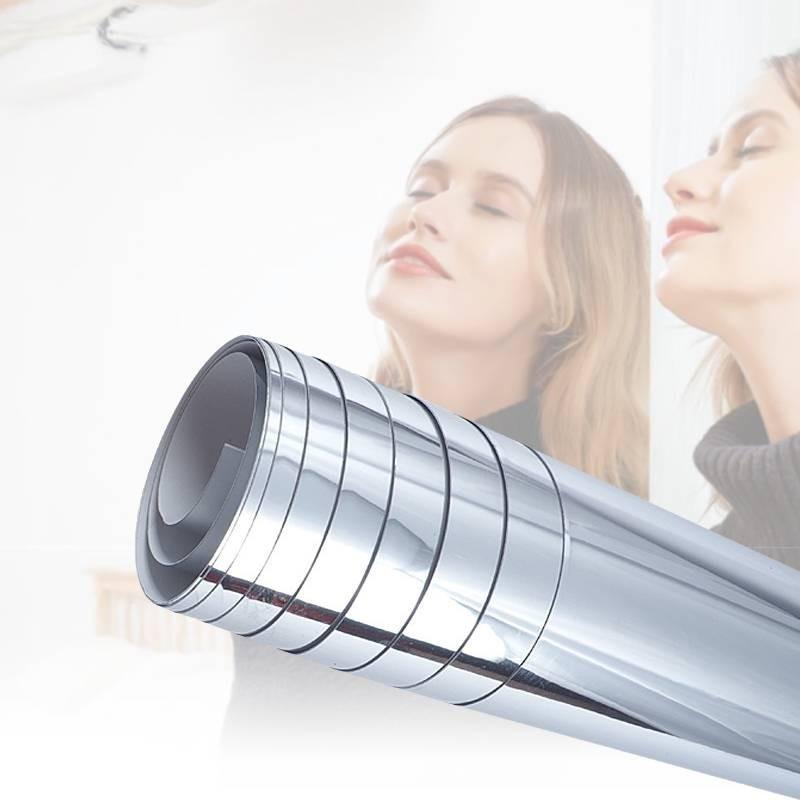 Elegant Diy Mirror Wall Sticker Waterproof Pet Material For Bathroom And Living Room