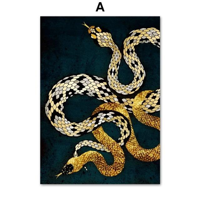 

Змея, осьминог, медуза, кальмары, постеры и принты на стене, художественная картина на холсте, декоративные настенные картины для декора гостиной 21*30cm