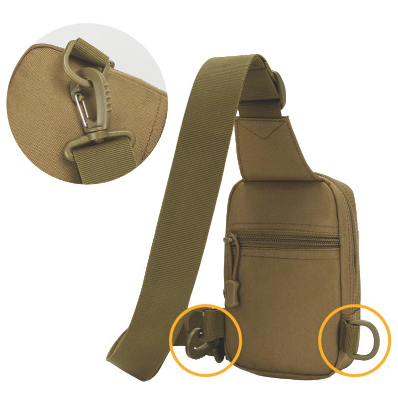 Chest Bag Military Trekking Pack EDC Sports Bag Shoulder Bag Crossbody Pack Assault Pouch for Hiking Cycling Campinga