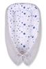 Baby Cocoon, Double-sided, Playpen, Swaddle, Premium BOBONO - White and Blue Stars