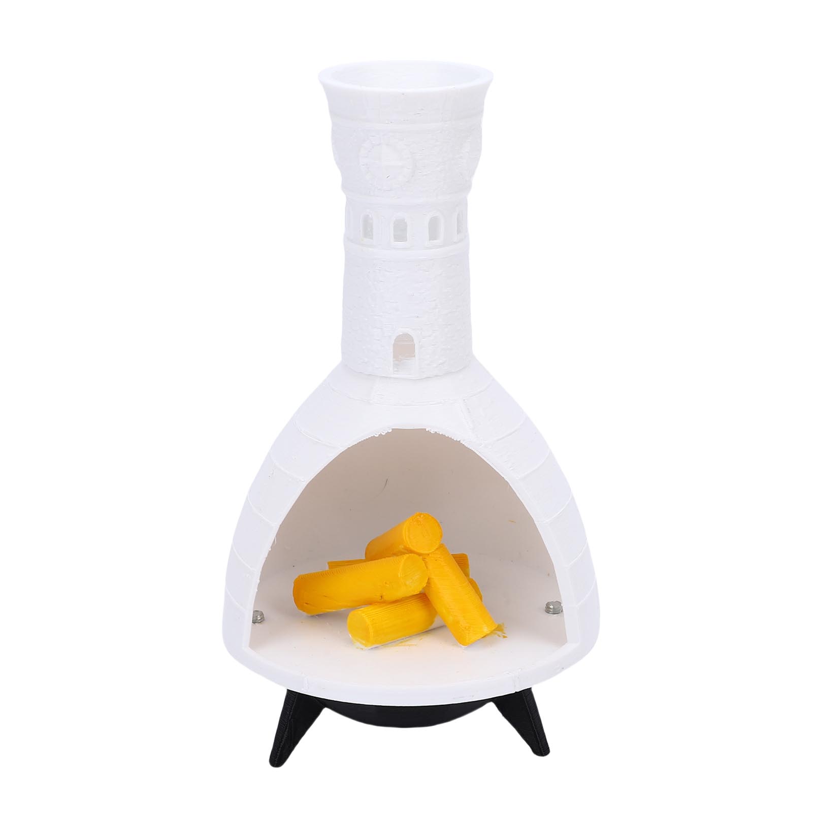 

Рождественский камин Белый полимерный камин Настольное украшение с энергосберегающими светодиодными огнями для праздничного украшения