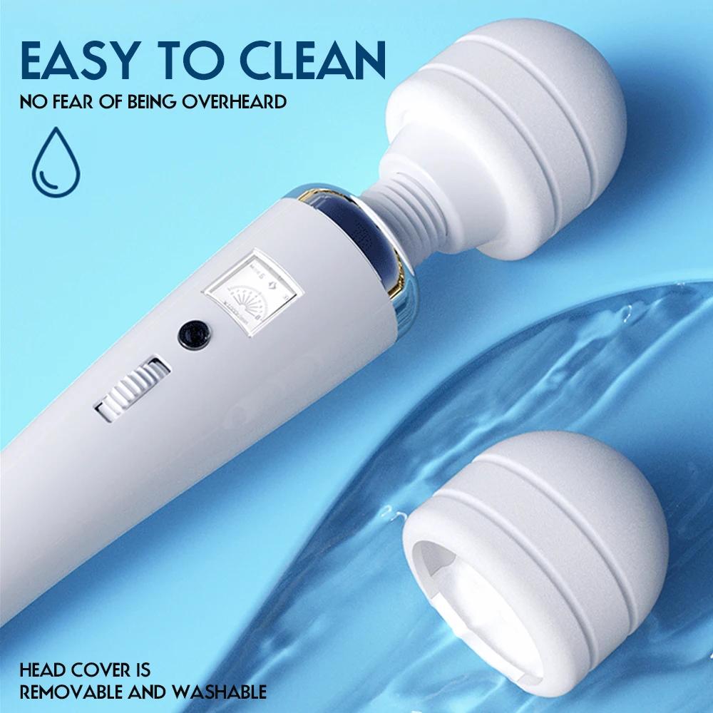 AV Vibrator Wand Sex Toys for Women 20 Powerful Patterns G Spot Clitoris Stimulation Massager Personal Masturbator Erotic Goods