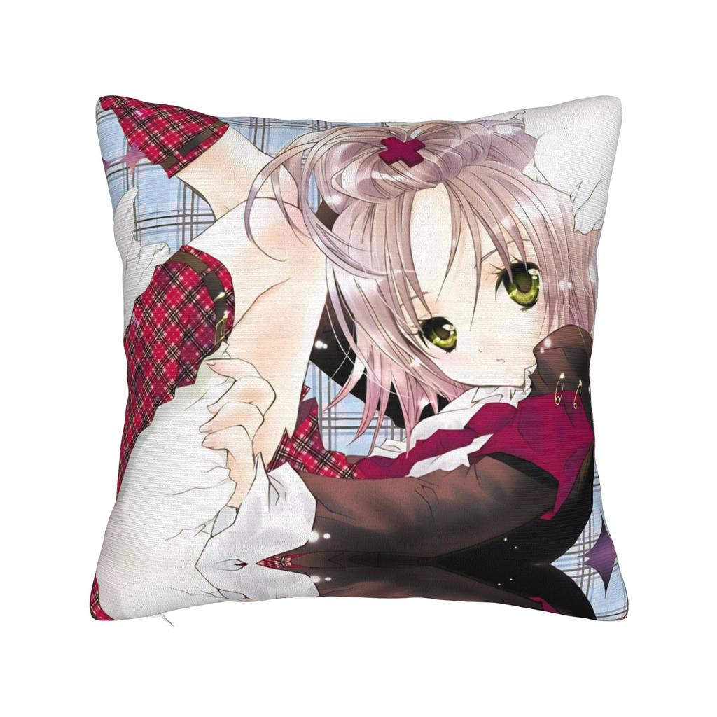 Anime Shugo Chara Square Pillow Case Hinamori Amu Cushion Cover Awesome Zippered Decorative Pillowcase for Living Room cm